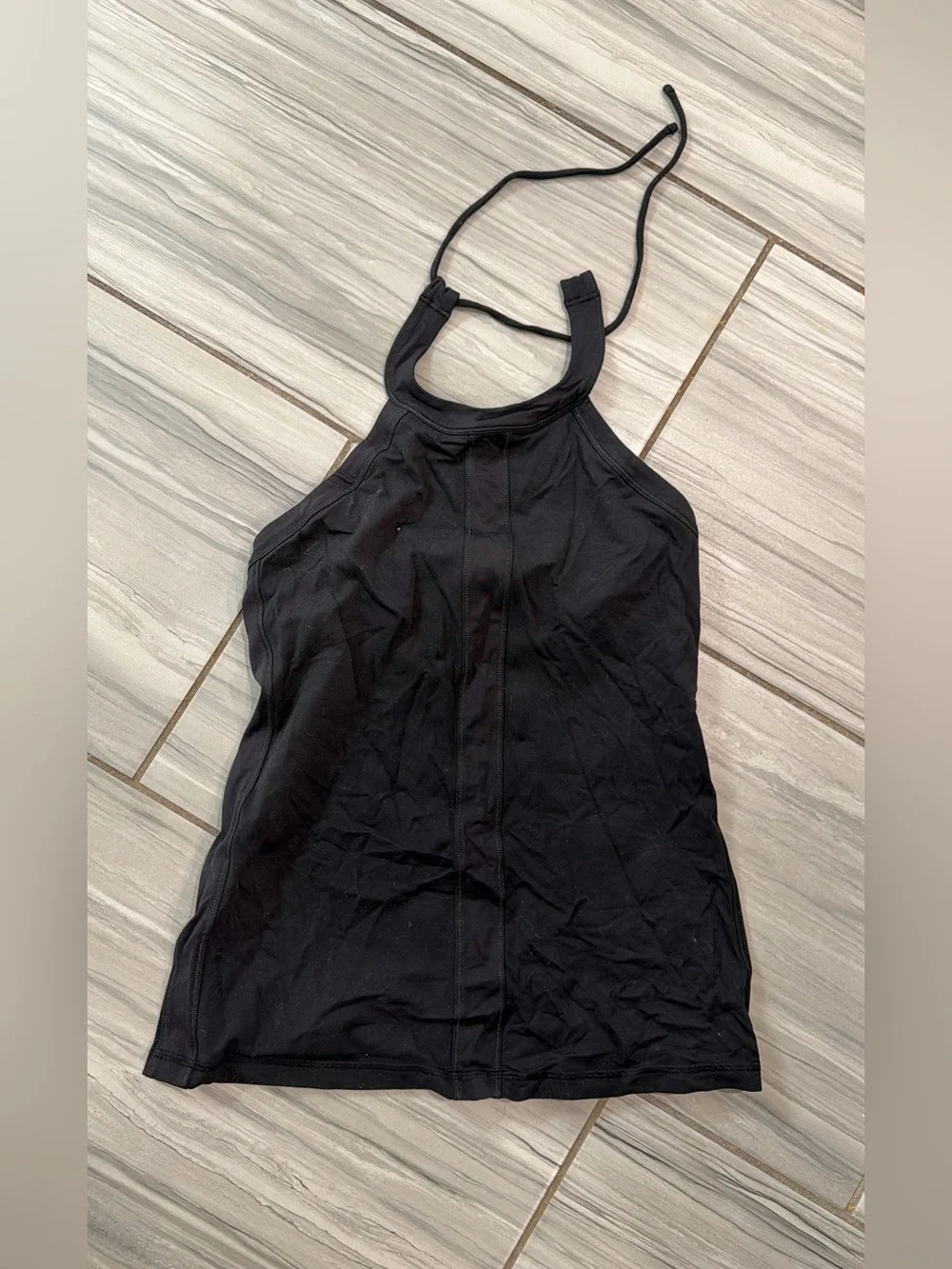lululemon athletica Black Halter Tank Top